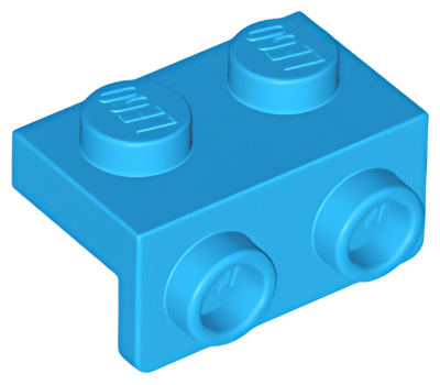 Деталь Lego Скоба Bracket 1 x 2 - 1 x 2 99781 Dark Azure U