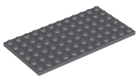 Plate 6 x 12, 3028 Dark Bluish Gray N
