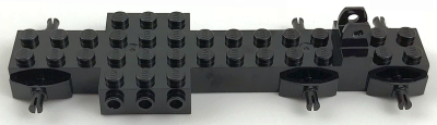 Vehicle, Base 4 x 14 x 1 with Tow Ball Socket Hitch (Semi Tractor), 30842 Black U