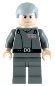 Минифигурка Lego Star Wars Grand Moff Wilhuff Tarkin - Smooth Hair sw0157