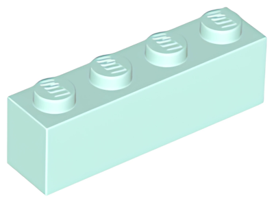 Кирпич LEGO Brick 1 x 4 3010 (6146) Light Aqua U