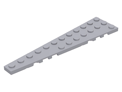 Деталь LEGO Wedge, Plate 12 x 3 Left 47397 Light Bluish Gray U