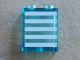 Panel 1 x 2 x 2 with Side Supports - Hollow Studs with 5 White Stripes Pattern (Sticker) - Set 60023, 87552pb015  