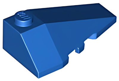 Деталь LEGO Клиновидная пластина Lego Wedge 4 x 2 Triple Right 43711 Blue U