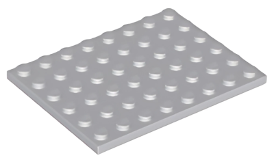 Деталь LEGO Plate 6 x 8 3036 Light Bluish Gray N