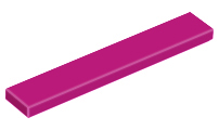 Tile 1 x 6, 6636 Magenta U