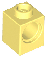 Technic, Brick 1 x 1 with Hole, 6541 Bright Light Yellow U
