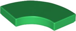 Tile, Round Corner 2 x 2 Macaroni, 27925 Green N