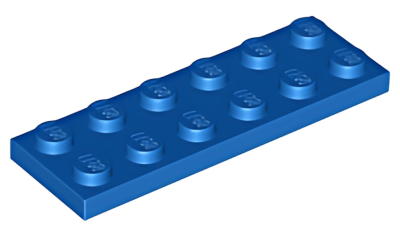 Деталь LEGO Plate 2 x 6 3795 Blue N