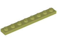 Plate 1 x 8, 3460 Olive Green U