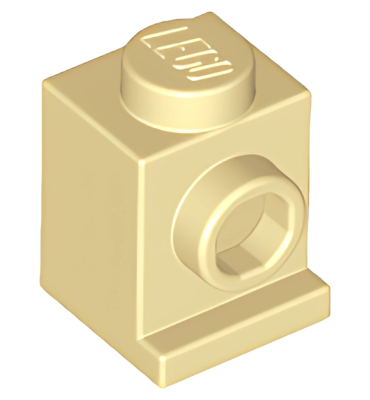 Деталь LEGO Brick, Modified 1 x 1 with Headlight 4070 (30069, 35388) Tan U