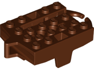 Vehicle, Base 4 x 5 Roller Coaster Car, 26021 Reddish Brown N