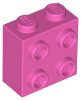 Brick, Modified 1 x 2 x 1 2/3 with Studs on Side 22885 Dark Pink U