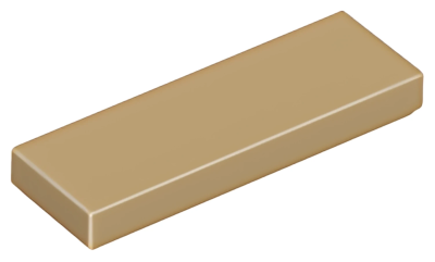 Деталь LEGO Tile 1 x 3 63864 (37294) Dark Tan U