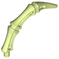 Appendage Bony Small with Bar End (Leg / Rib / Tail), 15064 Yellowish Green N