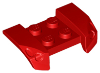 Vehicle, Mudguard 2 x 4 with Headlights Overhang, 44674 Red N