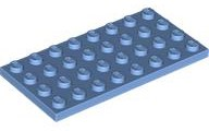 Plate 4 x 8, 3035 Medium Blue N