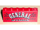 Stickered Assembly 6 x 1 x 2 with 'GENERAL STORE' Pattern (Sticker) - Set 6765 - 2 Brick 1 x 6, BA003pb03  
