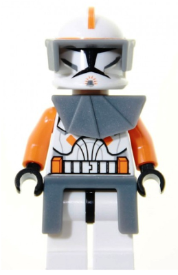 Lego Star Wars Clone Trooper Commander Cody 212th Attack Battalion Phase 1 Dark Bluish Gray Visor Pauldron and Kama Large Eyes sw0196 Shop device