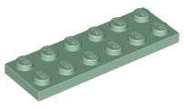 Plate 2 x 6, 3795 Sand Green N