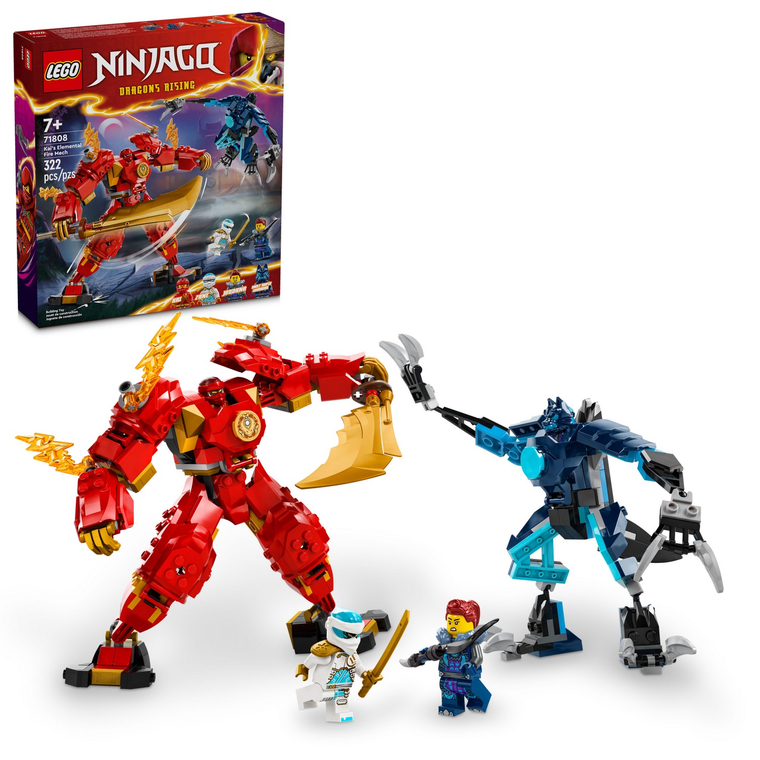 Конструктор LEGO Ninjago 71808 Элементальный огненный робот Кая в магазине  Shop-device