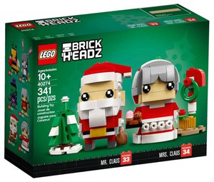 Конструктор LEGO BrickHeadz 40274 Семья Деда Мороза
