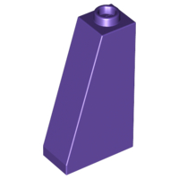 Slope 75 2 x 1 x 3 - Hollow Stud, 4460b Dark Purple N