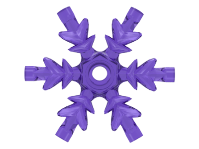 Rock 4 x 4 Crystal, Ice Snowflake, x789 Trans-Purple N