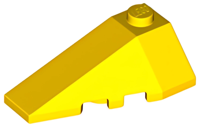 Деталь LEGO Клиновидная пластина Lego Wedge 4 x 2 Triple Left 43710 Yellow U
