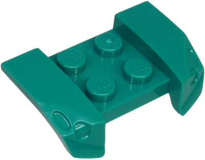 Vehicle, Mudguard 2 x 4 with Headlights Overhang, 44674 Dark Turquoise U