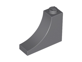Деталь Lego Арка Arch 1 x 3 x 2 Inverted 18653 Dark Bluish Gray U