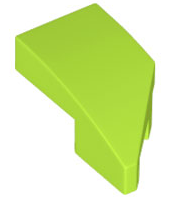 Wedge 2 x 1 x 2/3 Left, 29120 Lime N