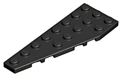 Деталь LEGO  Lego Wedge, Plate 8 x 3 Pentagonal Left 50305 Black U