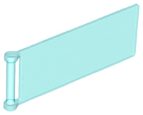Flag 7 x 3 with Bar Handle, 30292 Trans-Light Blue U