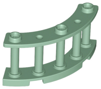 Fence 4 x 4 x 2 Quarter Round Spindled with 3 Studs, 21229 Sand Green U