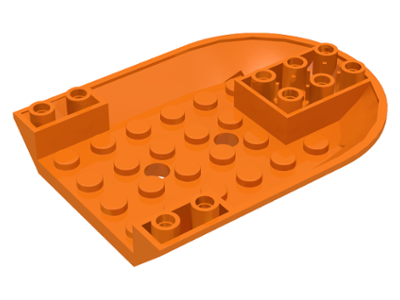 Aircraft Fuselage Forward Bottom Curved 6 x 8 11295 Orange U