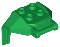 Деталь Lego Large Figure Armor, Chest with 4 Studs and Bar Handle 27167 Green N