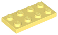 Plate 2 x 4, 3020 Bright Light Yellow N