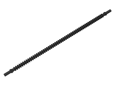 Hose, Flexible Ribbed with 8mm Ends 19L / 15.2cm, 57539 Black U