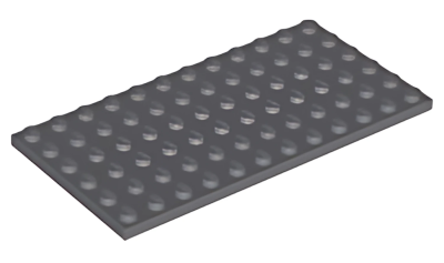 Деталь LEGO Plate 6 x 12 3028 Dark Bluish Gray U