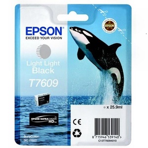 Картридж Epson T706 SC-P600 Light Light Black Серый C13T76084010