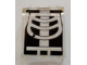 Panel 1 x 2 x 2 with Side Supports - Hollow Studs with Minifigure Torso and Hips X-Ray with Broken Rib Pattern (Sticker) - Set 60204, 87552pb086  