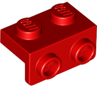 Деталь Lego Скоба Bracket 1 x 2 - 1 x 2 99781 Red N