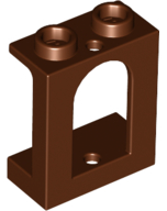 Window 1 x 2 x 2 Castle, 90195 Reddish Brown N