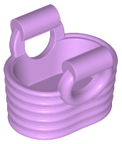 Minifigure, Utensil Basket - Flexible Rubber, 93092 Medium Lavender U