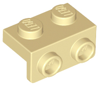 Деталь Lego Скоба Bracket 1 x 2 - 1 x 2 99781 Tan N