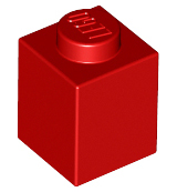 Brick 1 x 1, 3005 Red N