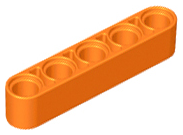 Technic, Liftarm Thick 1 x 5, 32316 Orange N