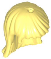 Mini Doll, Hair Friends Long Straight, Hole on Top and Left, 92255 Bright Light Yellow U