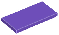 Tile 2 x 4, 87079 Dark Purple U
